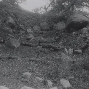 preparing the Indian Steps slope, 1957