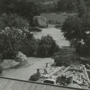 mountain view and Garden Entrance from the Blaskley Library