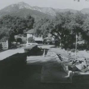 site of North Wing construction, moving the Maintenance Shed (to east side of the Gane House)