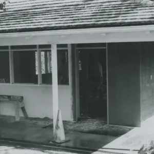 Garden Shop construction, addition to North Wing Research Building