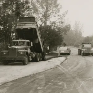 paving the Parking lot, 1968
