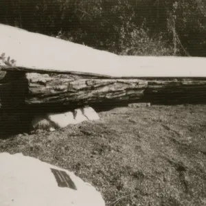 wood bench in Meadow View garden