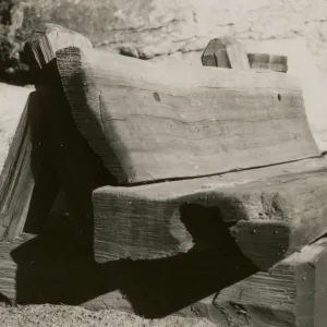 redwood bench prototype, Yosemite