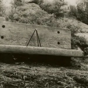 redwood bench prototype, Yosemite