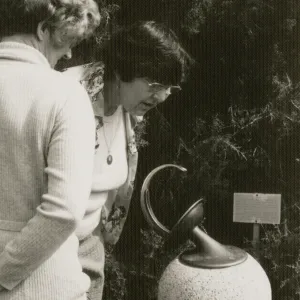 visitors examine the Sundial