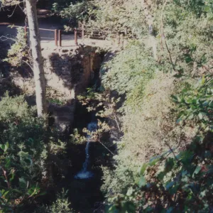 View of the pool below the Mission Dam, from Mission Dam Overlook