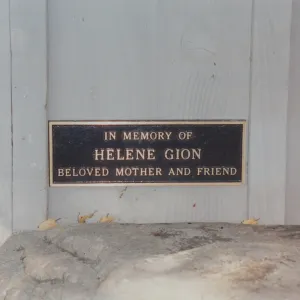 Helene Gion Bench, 1995, at Information Kiosk