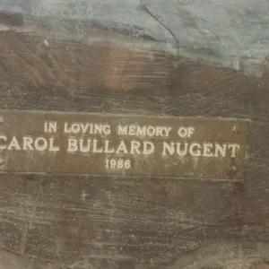 Carol Bullard Nugent Bench, 1986, near Blaksley Boulder