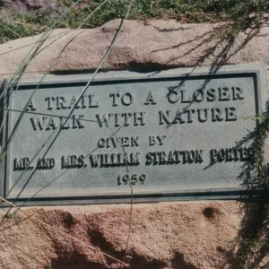 Porter Plaque, 1959, Porter Trail