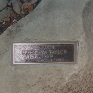 Mary Law Taylor Bench, 1994, Canyon near Mission Dam
