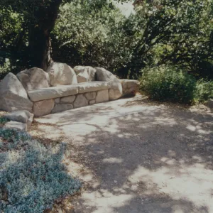 Ada Wood's Bench, Family of Frederick Charles Wood, 1977 (formerly a redwood bench, 1970)