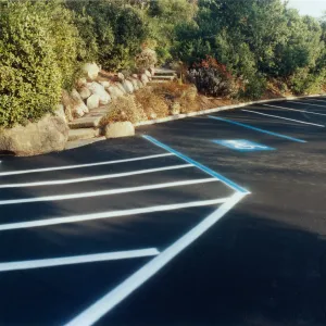 parking lot striping, probably around 1998