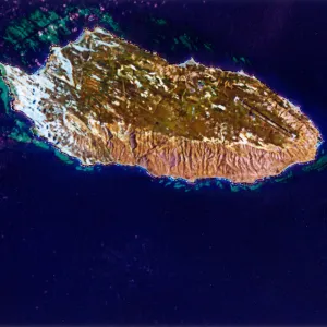 Satellite view of San Nicolas Island