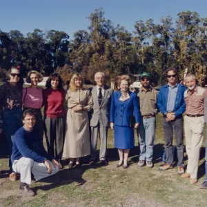 Margaret Thatcher visits Santa Cruz Island