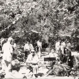 Dedication of Mission Dam railing