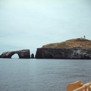 Approaching Arch Rock, Anacapa Island