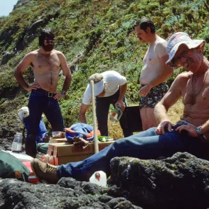 Middle Anacapa Island; Eric, Paul, Chuck & Don