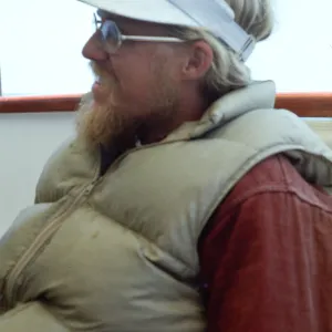 Paul Collins, boat to Anacapa Island