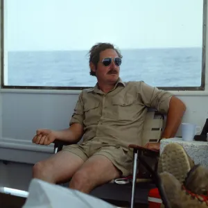 Chuck Woodhouse, boat to Anacapa Island
