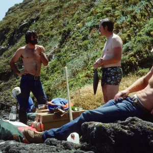 Middle Anacapa Island; Paul Collins, Eric Hochberg, Chuck Woodhouse, Don Johnson