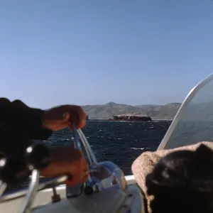 Santa Cruz Island from Boat