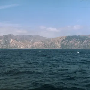 Santa Cruz Island from boat