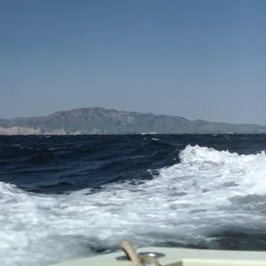 Santa Cruz Island, viewed from boat