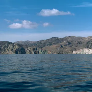 Valley Anchorage, Santa Cruz Island 1973, from boat