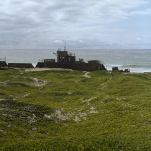 shipwreck on the beach, San Nicolas Island