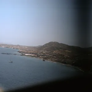 Cedros Village from the air, Cedros Island