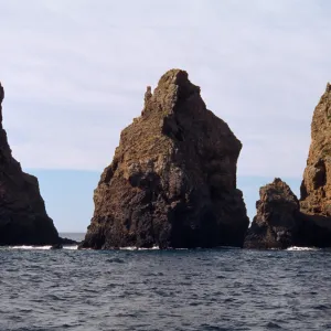 Rocks between West and Middle Anacapa Island