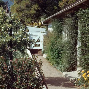 Walkway on east side of Courtyard (before construction of the north wing)