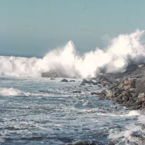 ocean surf at Morro Rock Beach