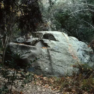 boulder in Mission Canyon