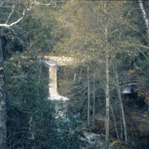 Mission Creek waterfall over Old Mission Dam