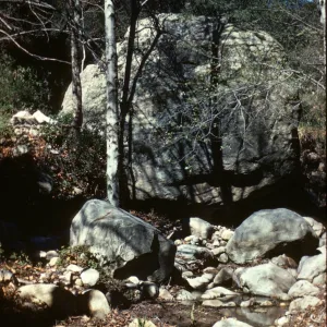 Lassiter Boulder, Mission Creek, SBBG