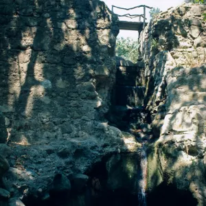 Mission Creek waterfall and pool, Mission Dam