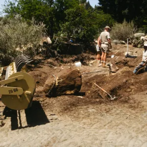construction of the Desert Wash, SBBG