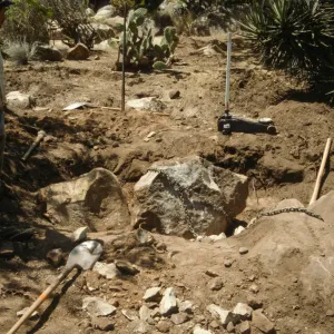 construction of the Desert Wash, SBBG