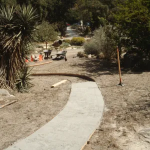 construction of the Desert Wash, SBBG