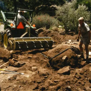 construction of the Desert Wash, SBBG