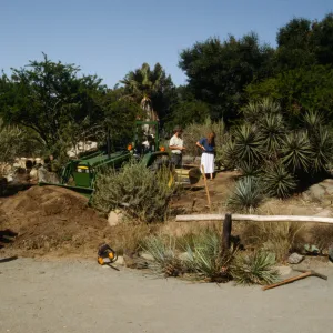construction of the Desert Wash, SBBG