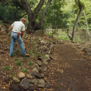 Preparing Ethnobotanical Display Area