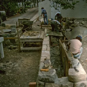 Constructing Home Demonstration Garden 