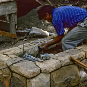 Constructing Home Demonstration Garden 