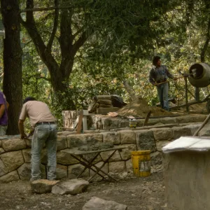 Constructing Home Demonstration Garden 