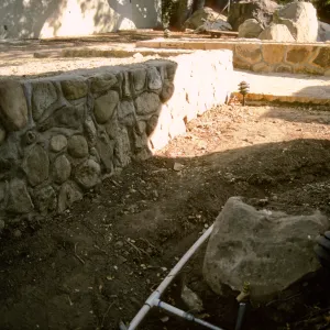 SBBG Home Demonstration Garden construction