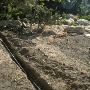 SBBG Home Demonstration Garden construction