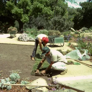 SBBG Home Demonstration Garden construction