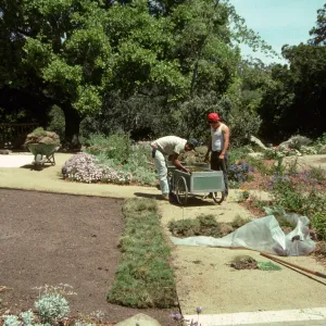 SBBG Home Demonstration Garden construction